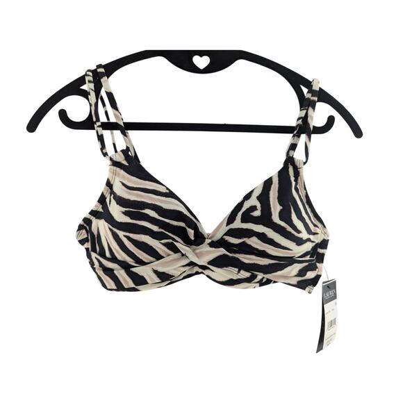 Ralph Lauren Swim Bikini Top Zebra Print Size 4 - Picture 5 of 11